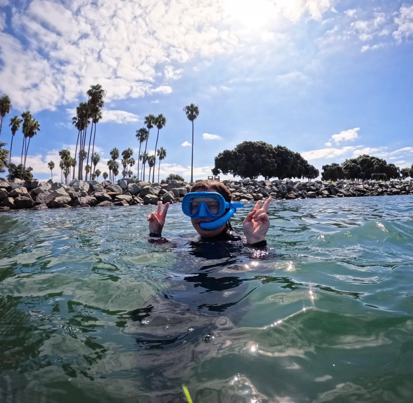 Whether it's your first time snorkeling or you're a pro, it's always a great day on the water! 
.
.
.
#snorkel #marinebio #california #adventure #explore