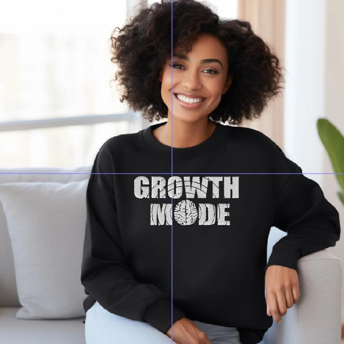 GROWTH MODE EMBROIDERED CREWNECK