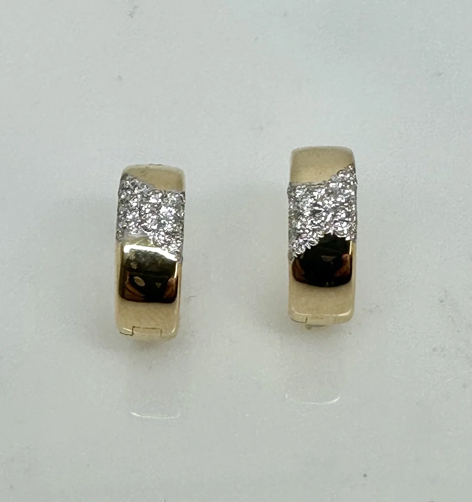 Diamond Huggie Earrings