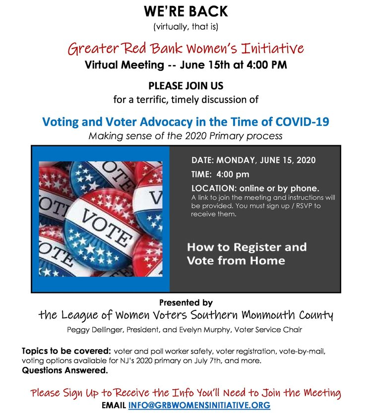 Virtual Meeting--Voting and Voter Advocacy in the Time of COVID-19