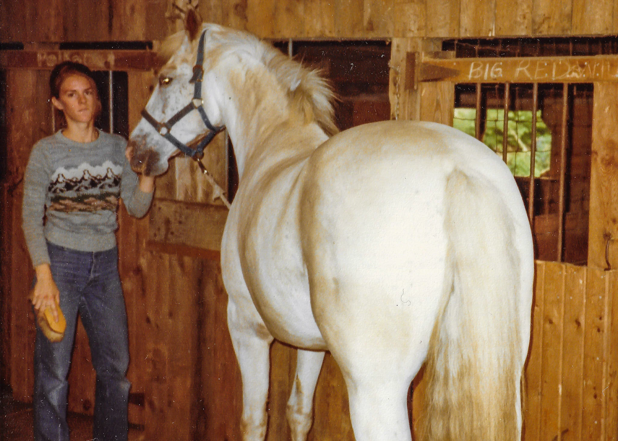 Young Melanie and Speck.