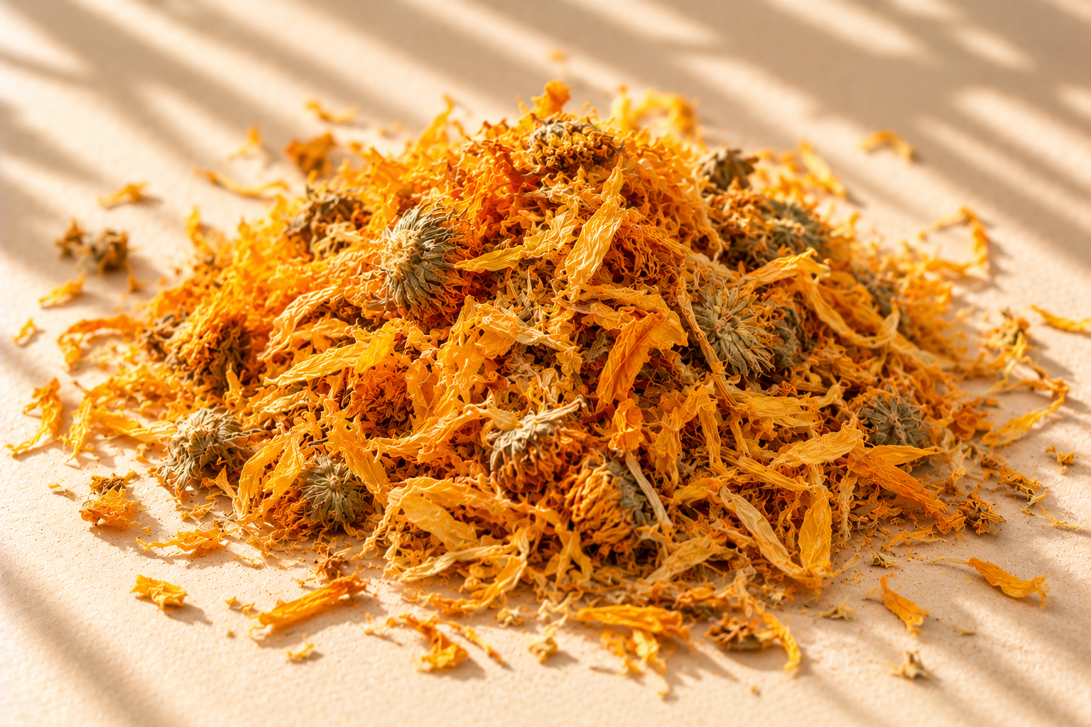 Sunlit Dried Calendula Petals.png