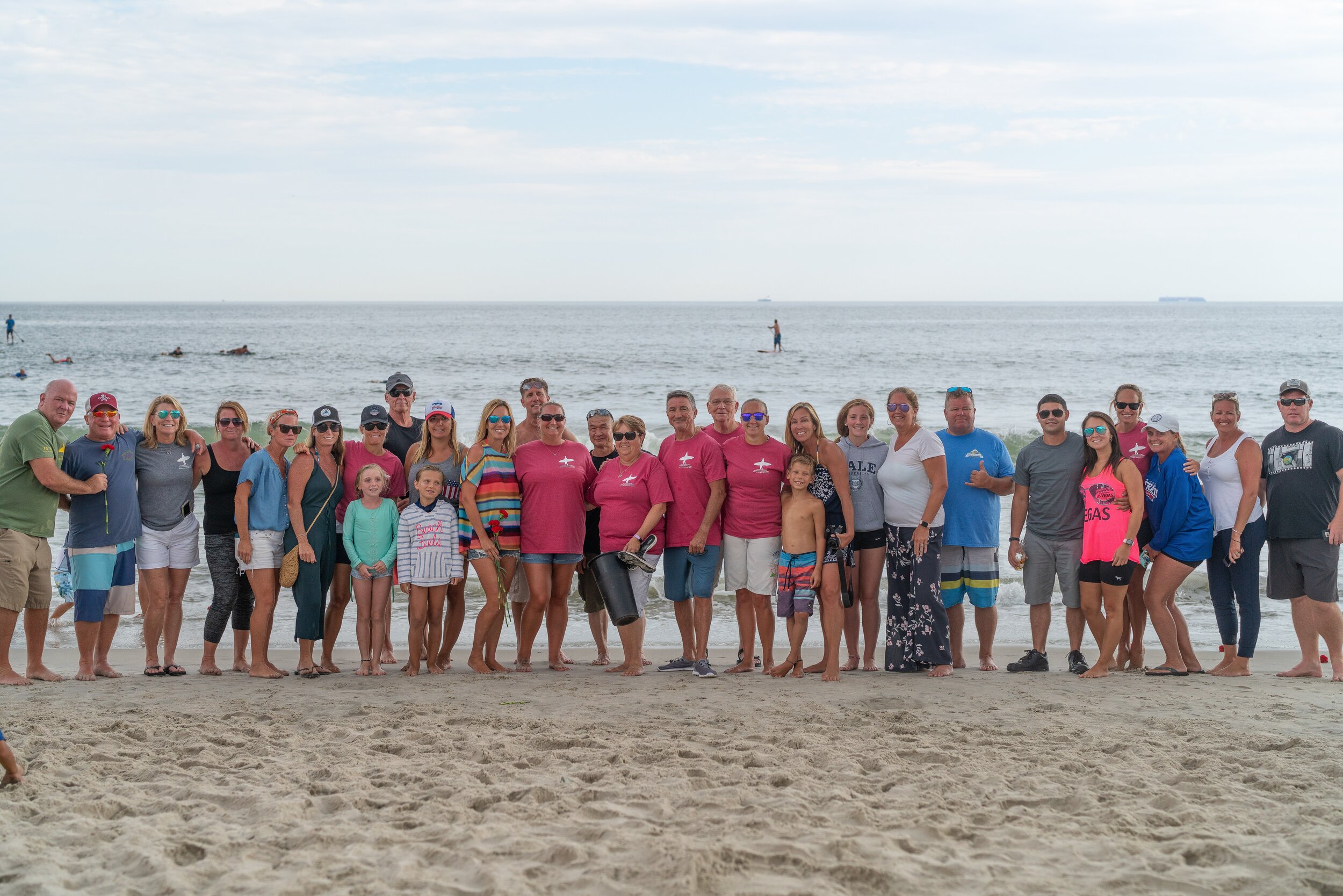  The extended Allen family gathers for a group photo at the end of the 15th Annual Richie Allen Memorial Surf Classic.  