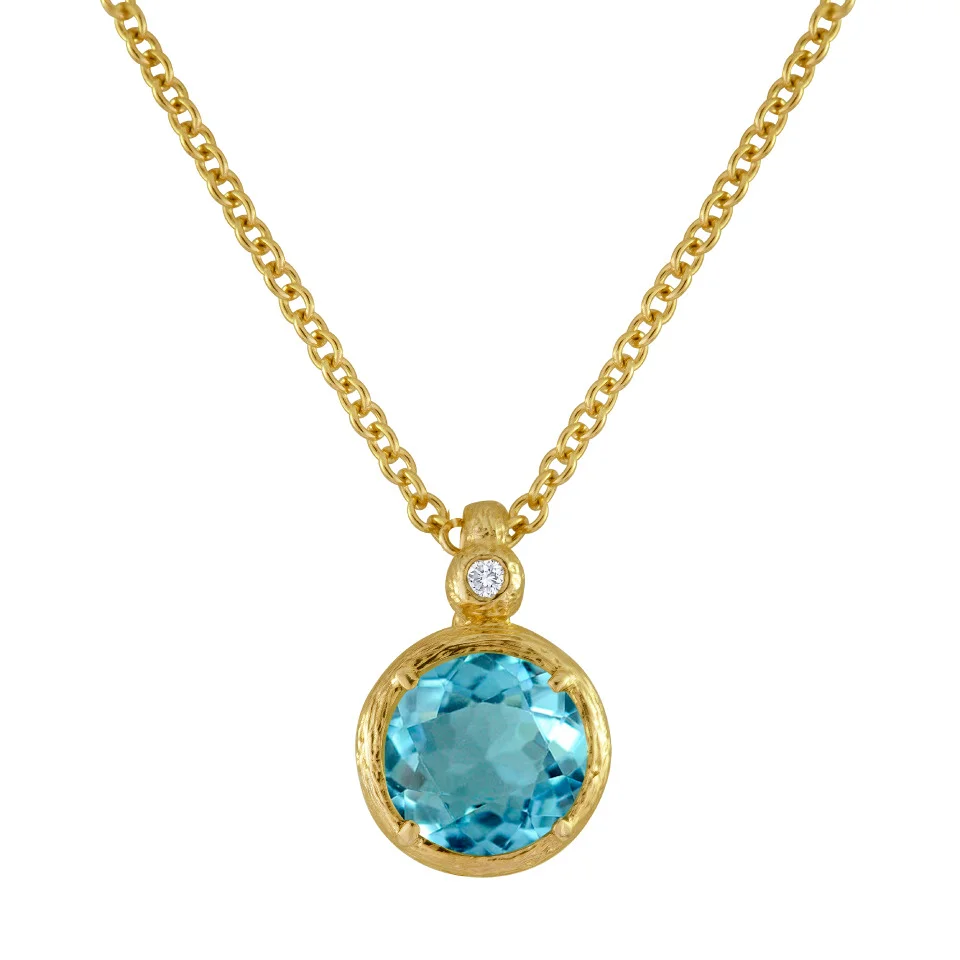 Blue Topaz Necklace