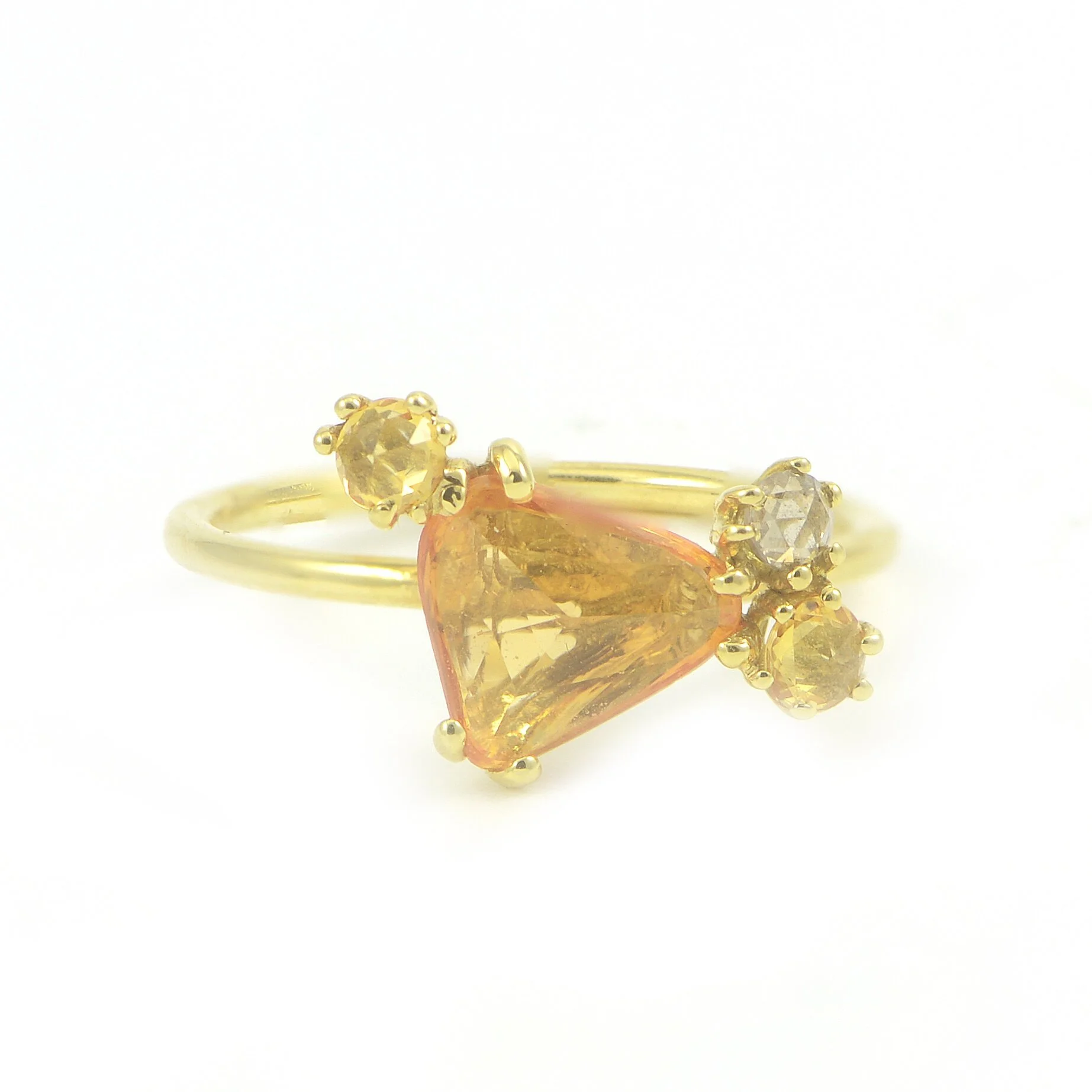 Yellow Pebble Ring