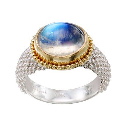 Natural Rainbow Moonstone Ring In 925 Sterling Silver Ring Men Cocktail Ring  | eBay