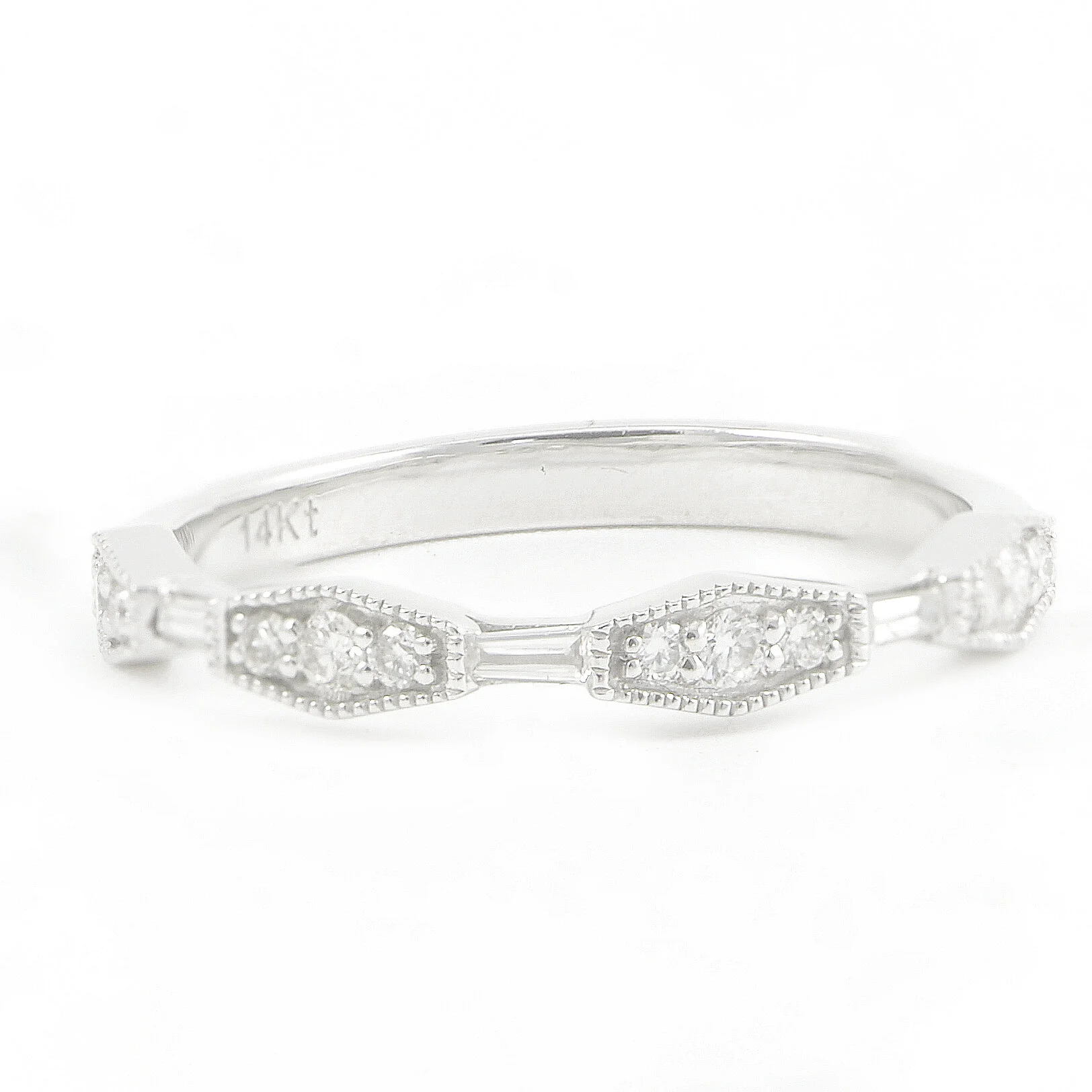 Alternating Shape Diamond Band