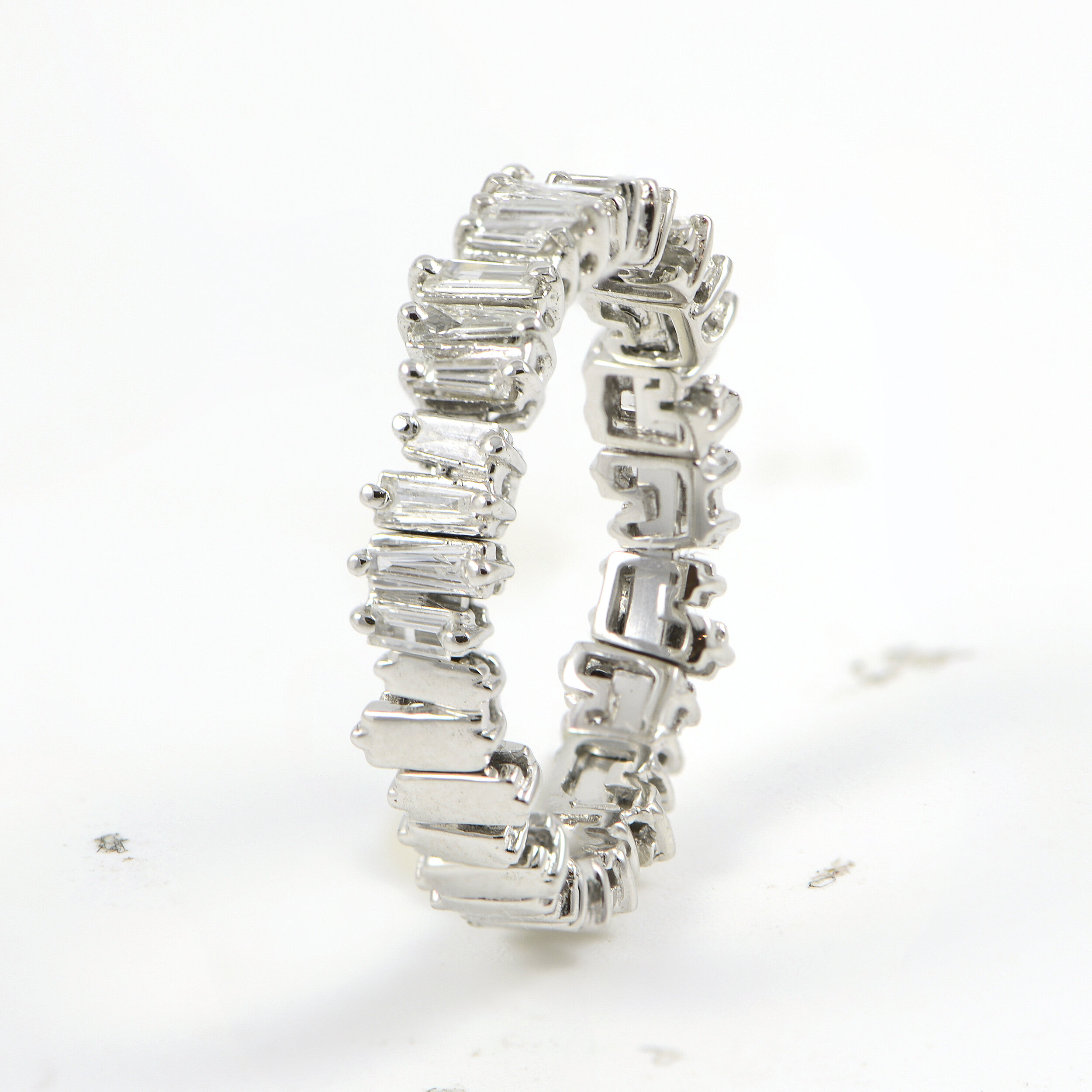 Jagged Baguette Eternity Band — 33 Jewels at El Paseo