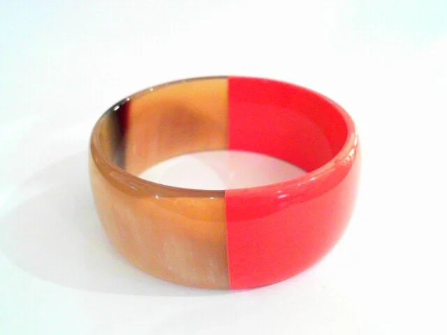 Orange Horn Cuff
