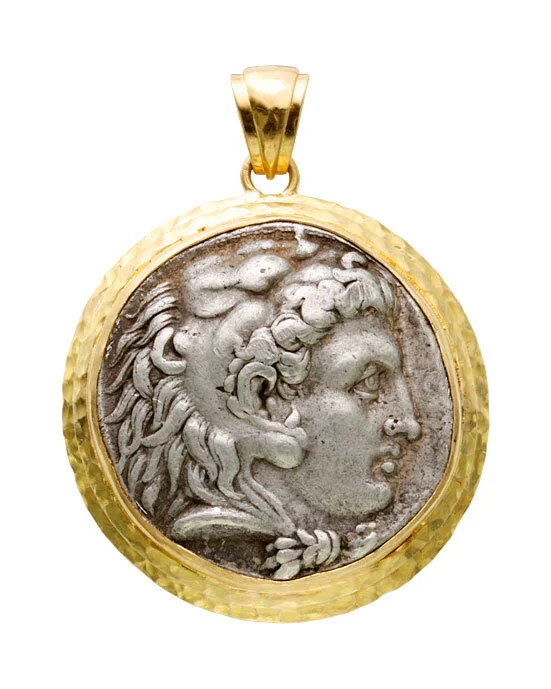 Herakles and Zeus Roman Coin Pendant — 33 Jewels at El Paseo
