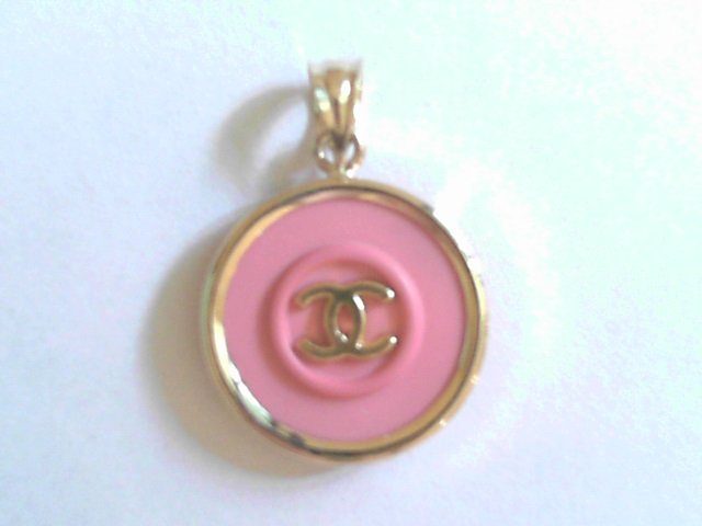 Authentic Pink Chanel Button Pendant — 33 Jewels at El Paseo