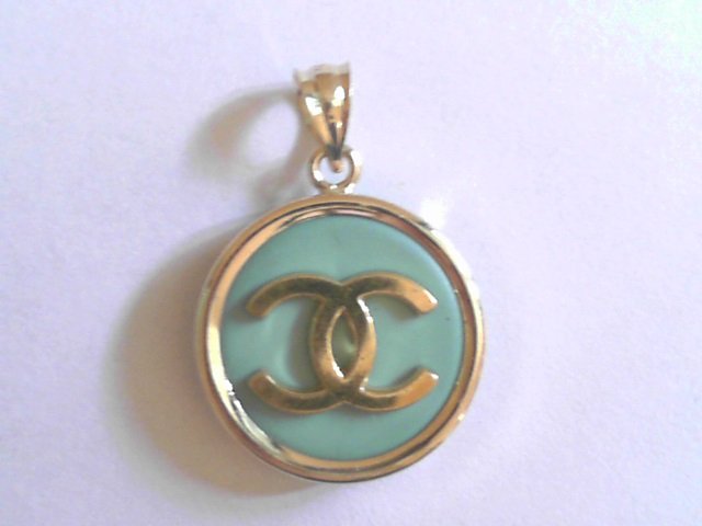 Authentic Turquoise Chanel Button Pendant — 33 Jewels at El Paseo