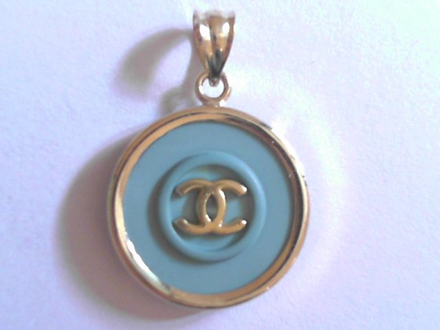Authentic Blue Chanel Button Pendant — 33 Jewels at El Paseo