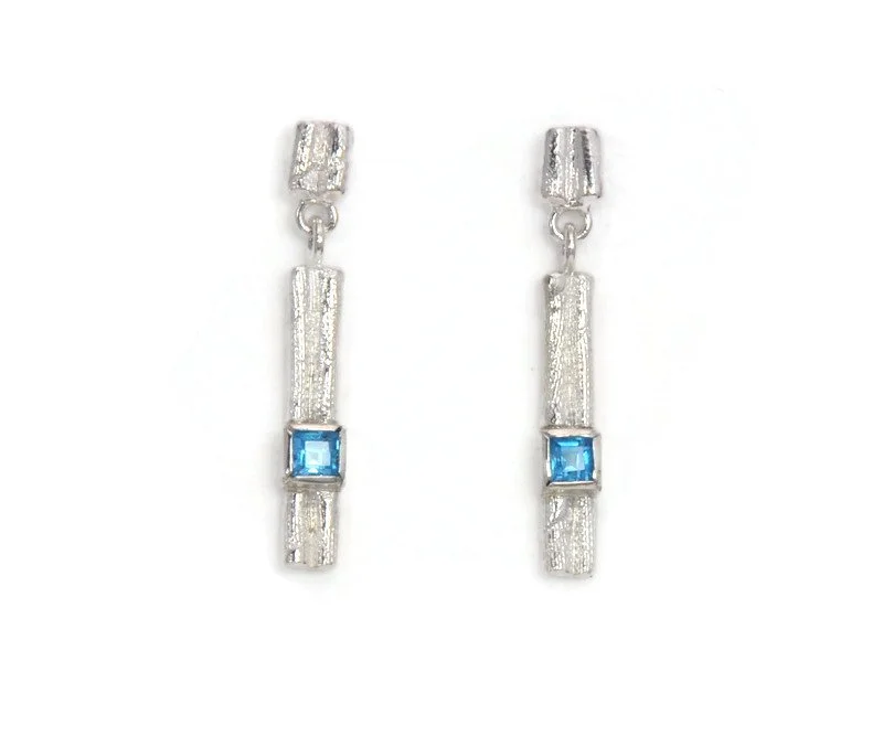 Swiss Topaz Dangle Earrings