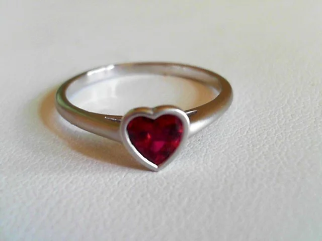 Heart Shaped Sapphire Ring