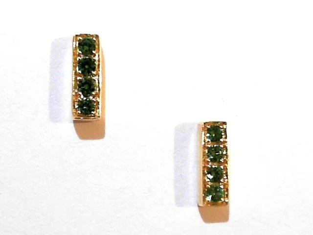 Tsavorite Bar Earrings
