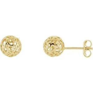 'Moon' Stud Earrings