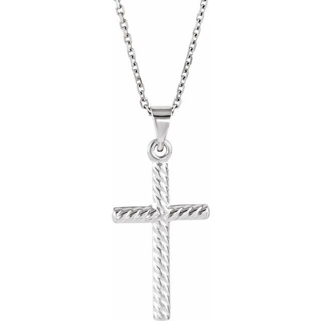 Rope Cross Necklace