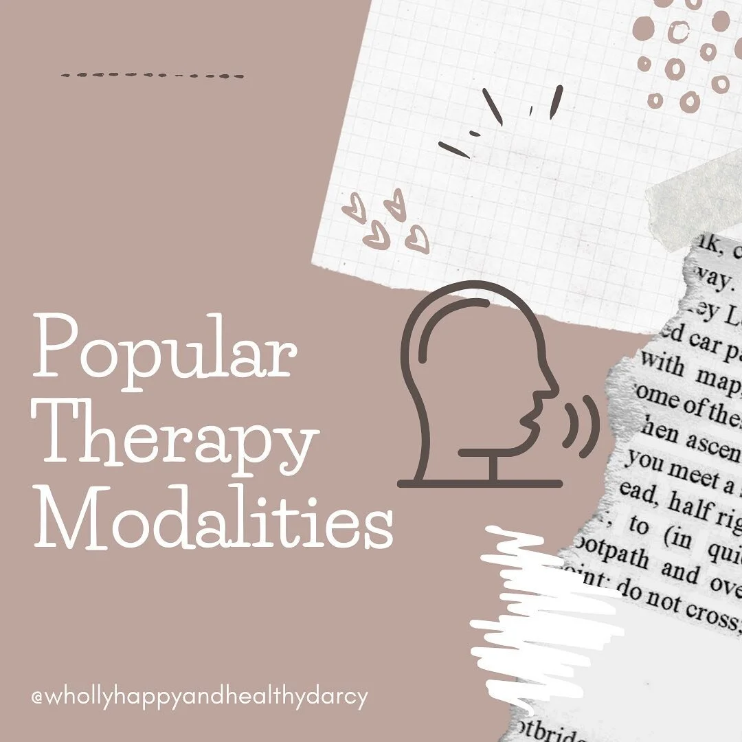 Happy Tuesday everyone! Today I&rsquo;m excited to share some #psychoeducation with you all by highlighting just a few of the numerous therapy modalities available to clients and therapists ✨
.
Did you know that there are hundreds of therapy modaliti
