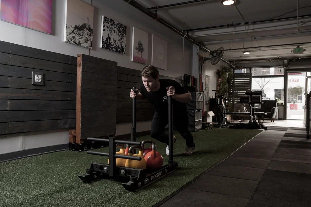 Sled push at Kauno