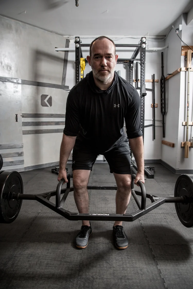 Trap-bar deadlift at Kauno