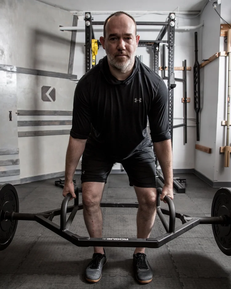 Trap-bar deadlift at Kauno