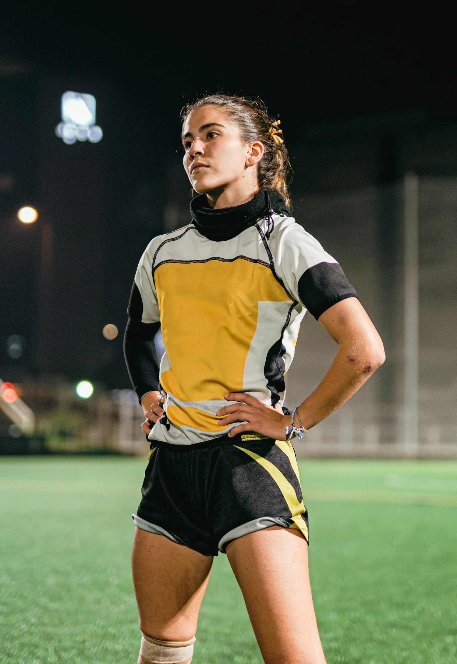 An athlete on the field