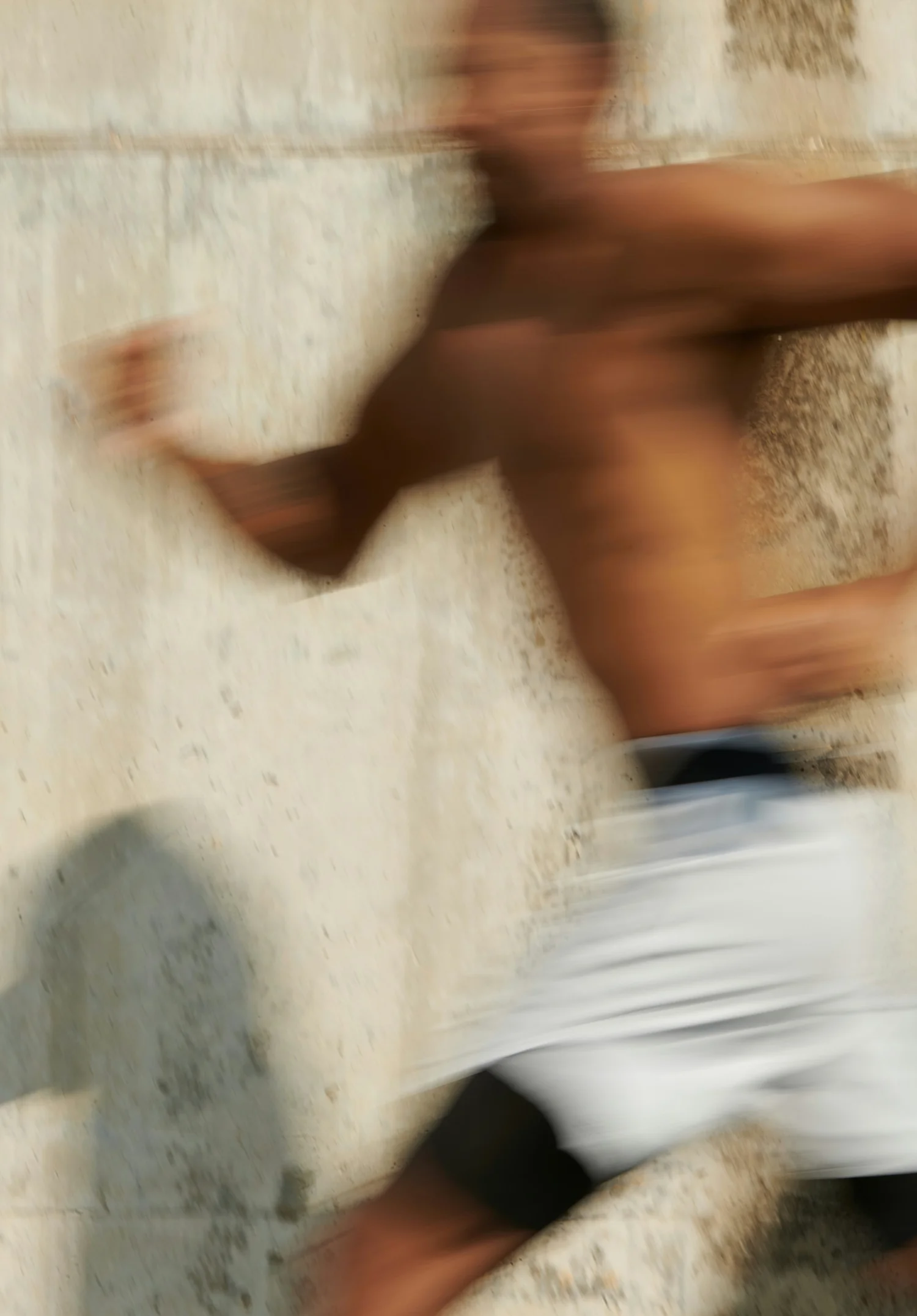 Runner in motion