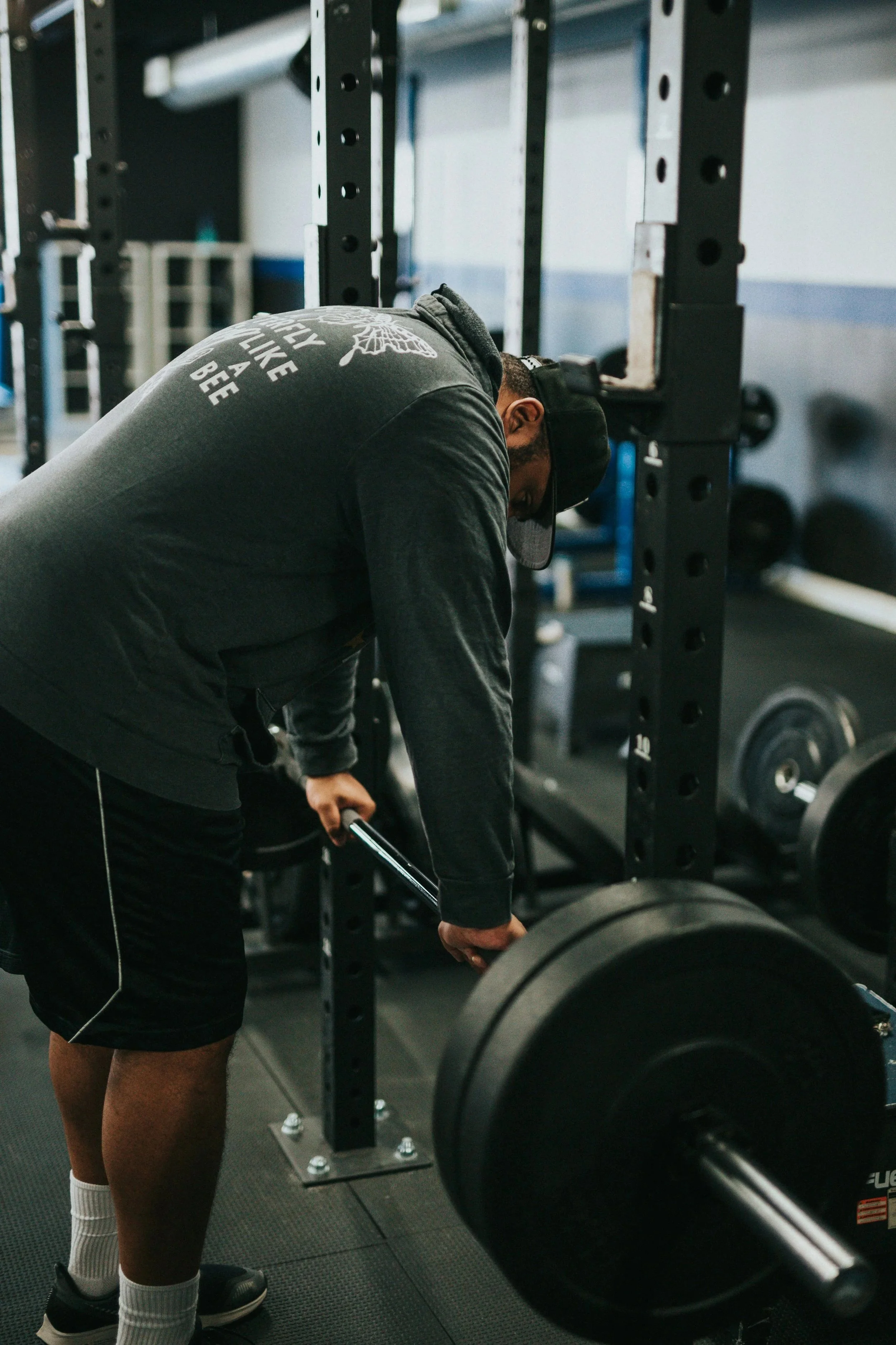 Athlete recovering from a heavy deadlift