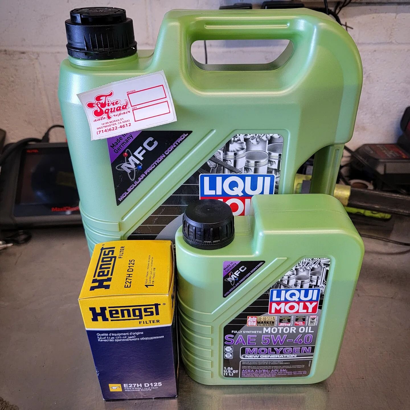 Oil change kit going to one of our customers. If you like working on your car(s) at home and doing the maintenance yourself, we can help get you top shelf parts and oils! Hit us up to see how we can help you with your weekend project. Same day pick u