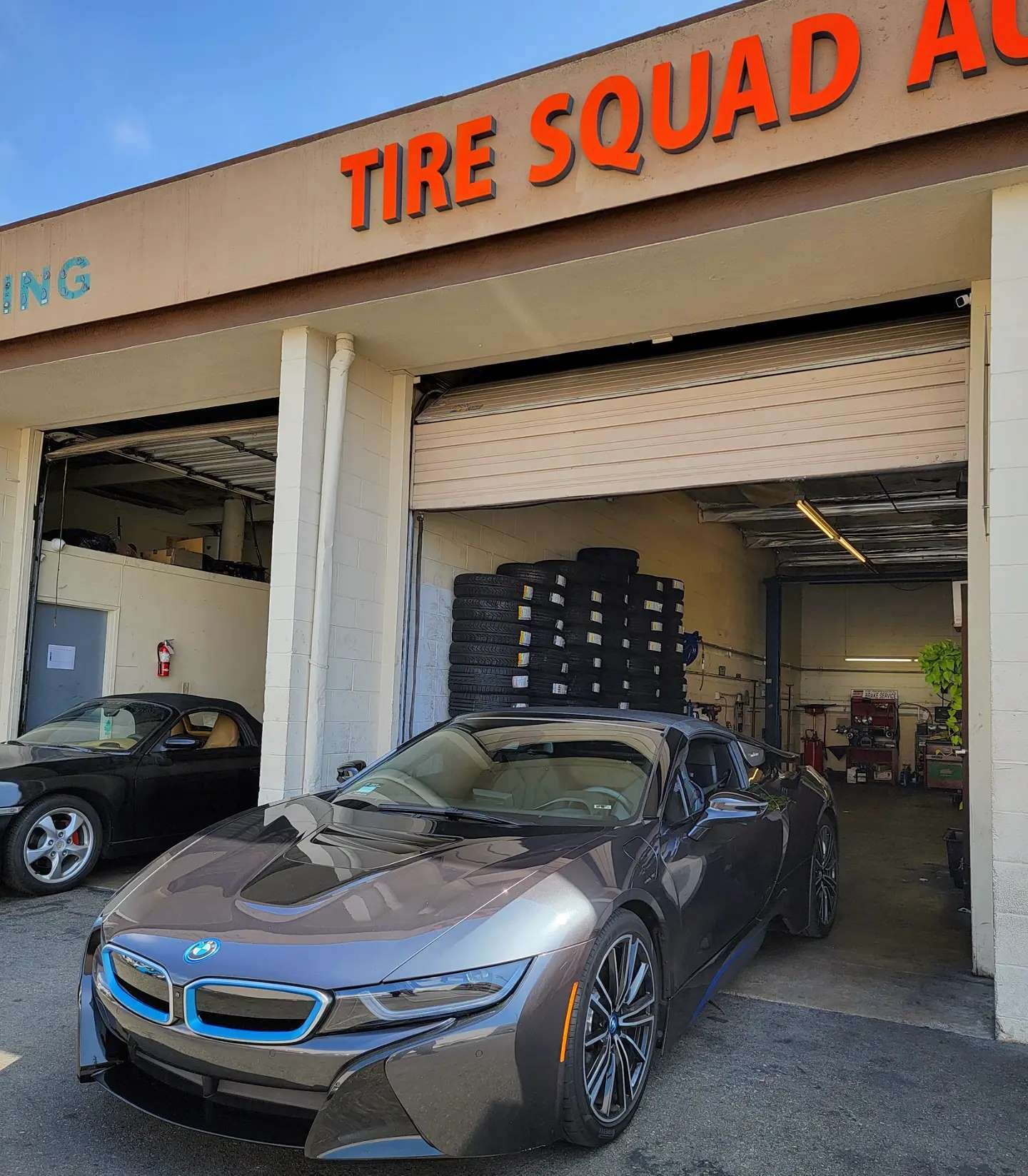 We get a little bit of everything here at Tire Squad. 🤠
.
.
.
#tiresquad #tiresquadwestminster #bmw #bmwi8 #i8