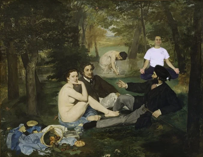 Sunday picnic in nature with friends