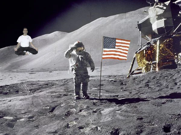 Yogi on the moon