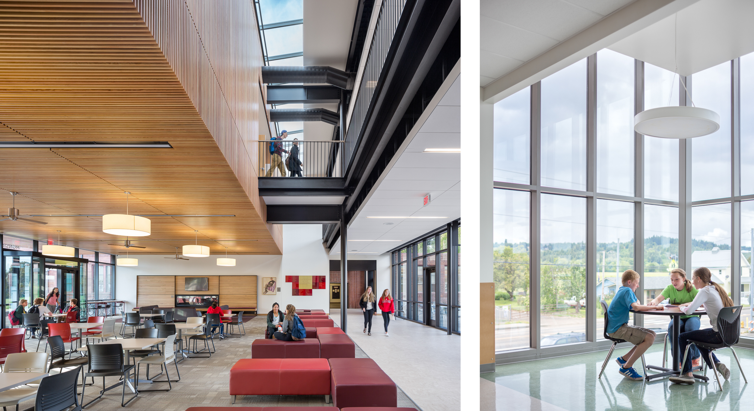  Left: Central Catholic High School / Bora Architects Right: Banks Middle School / DLR Group 