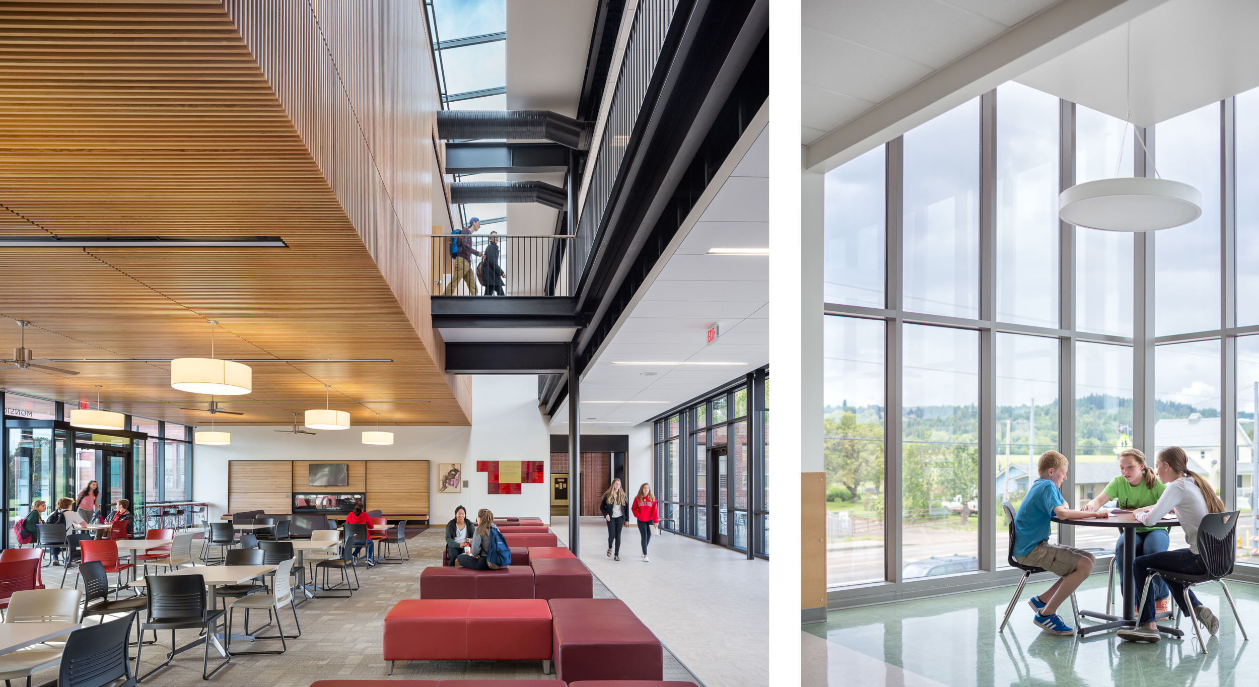 Left: Central Catholic High School / Bora Architects Right: Banks Middle School / DLR Group