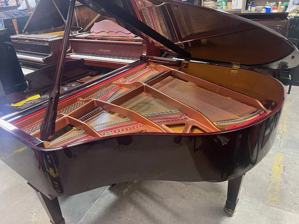 Hardman Peck 4'11'' Player Baby Grand Piano Decorator Dark, 58 OFF