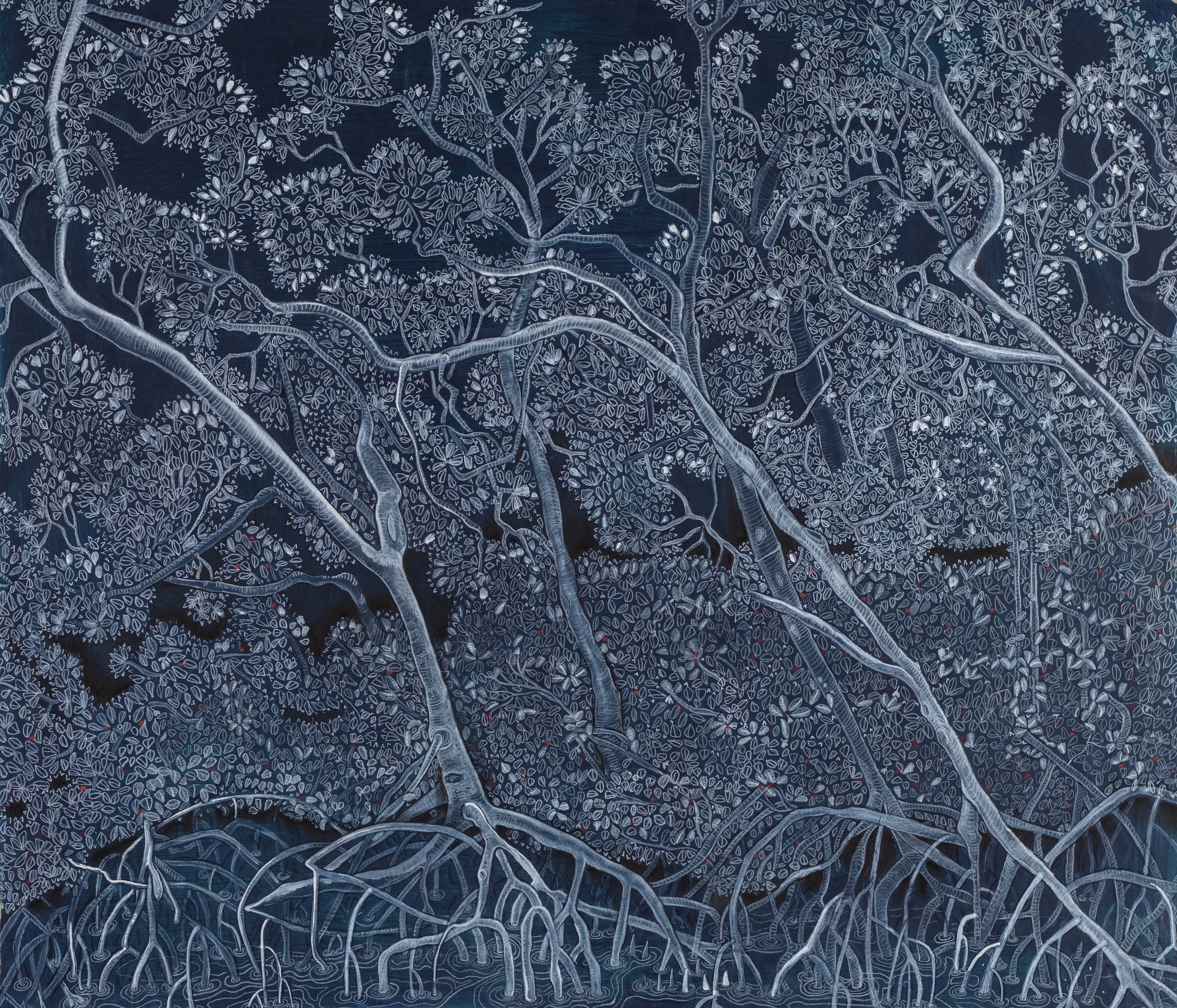 The Protectors signed giclée mangrove art print by Bronwyn Davies inspired by Pumicestone Passage, Queensland