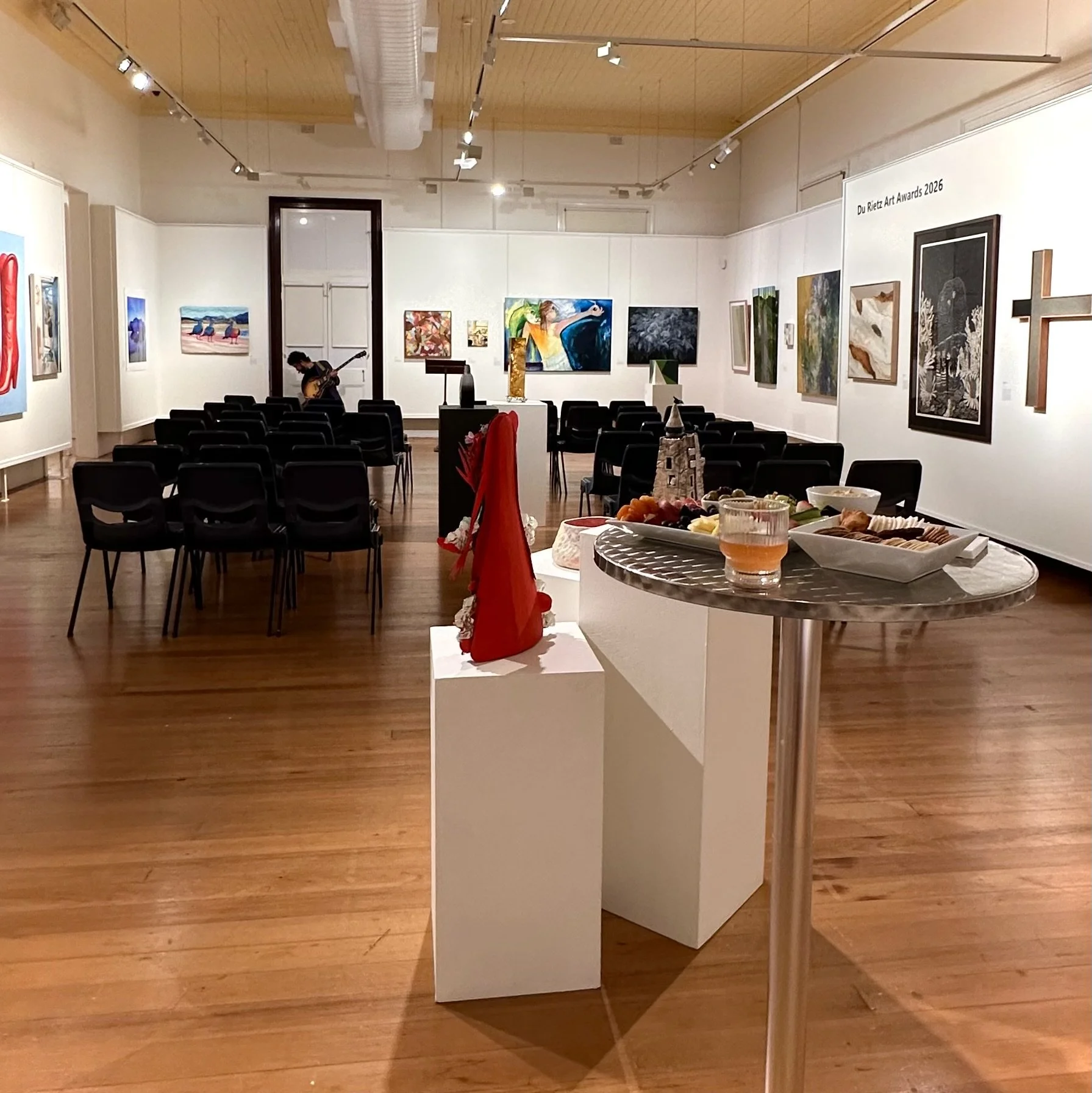 Gympie Regional Gallery just before the opening of the Du Rietz Art Award