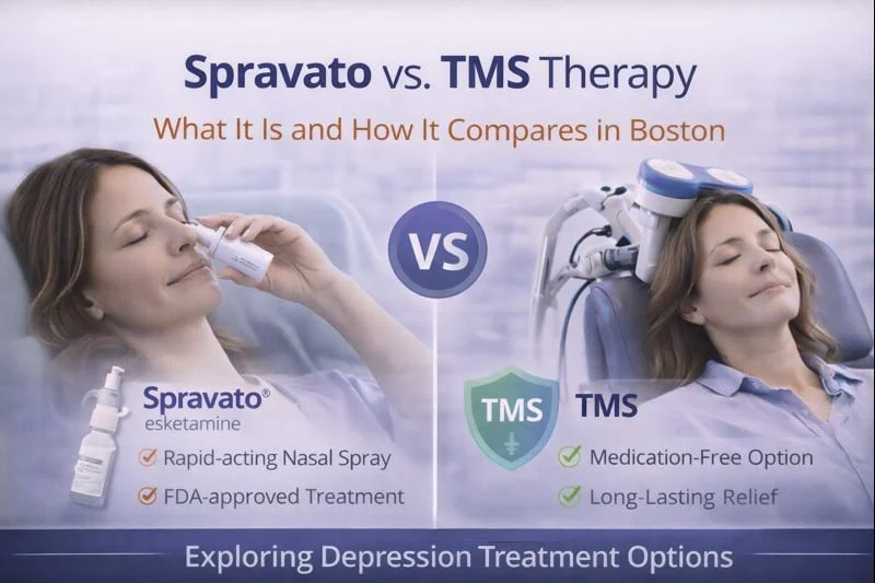 Spravato (Esketamine): What It Is and How It Compares to TMS Therapy in Boston