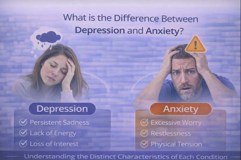 &nbsp;What Is The Difference Between Depression and Anxiety? Exploring Mental Health in Boston