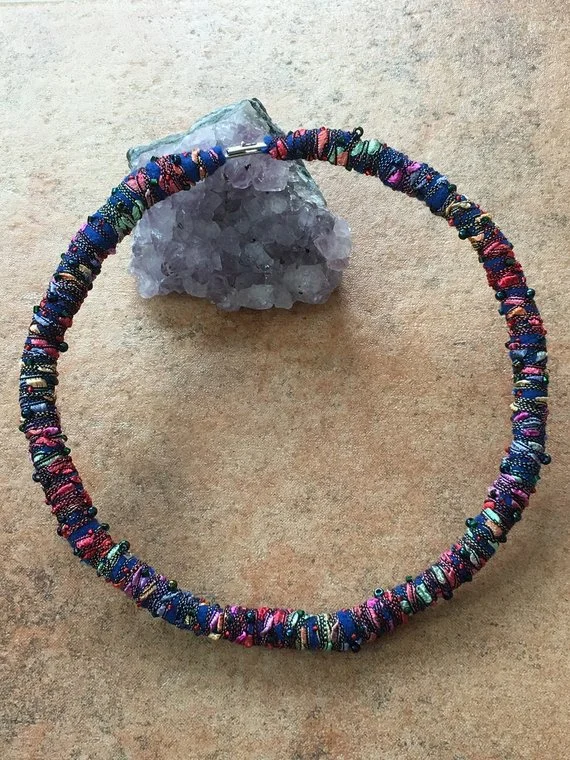 Torque, Seed Beaded Necklace