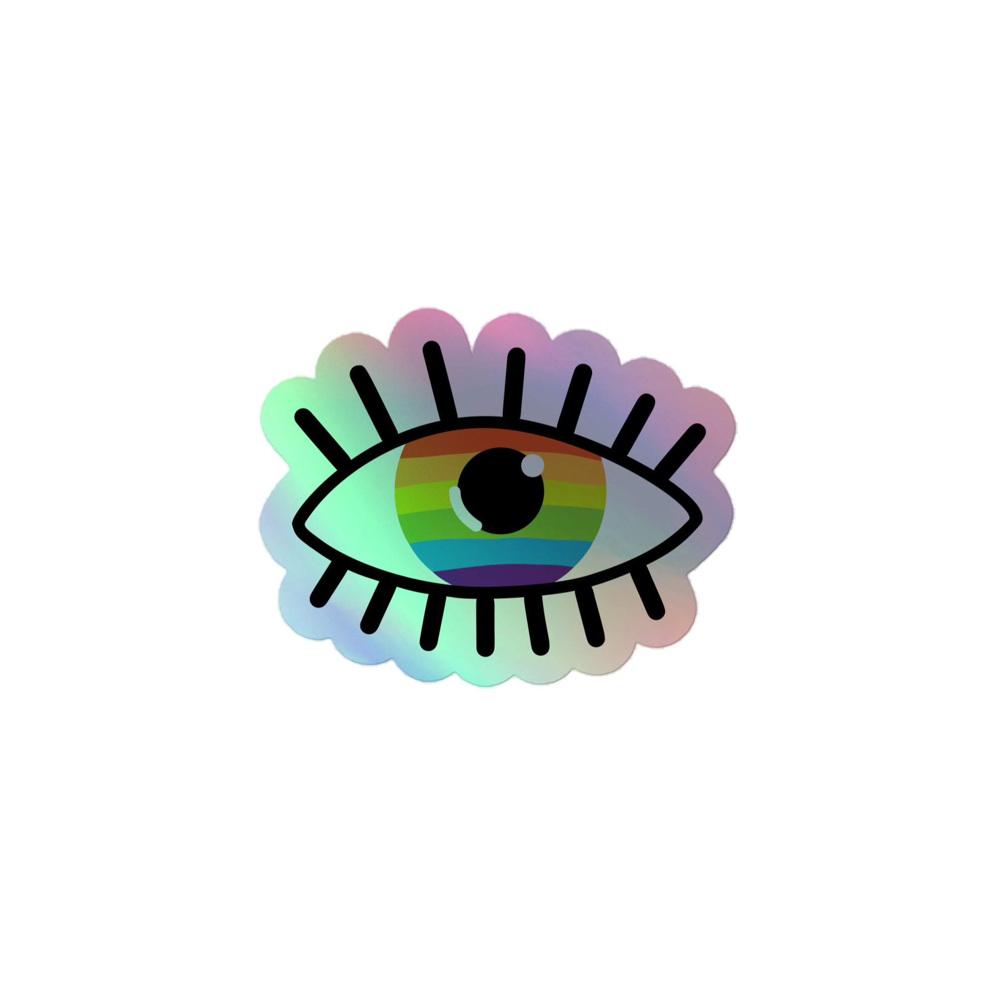 Pride Evil Eye Holographic Stickers