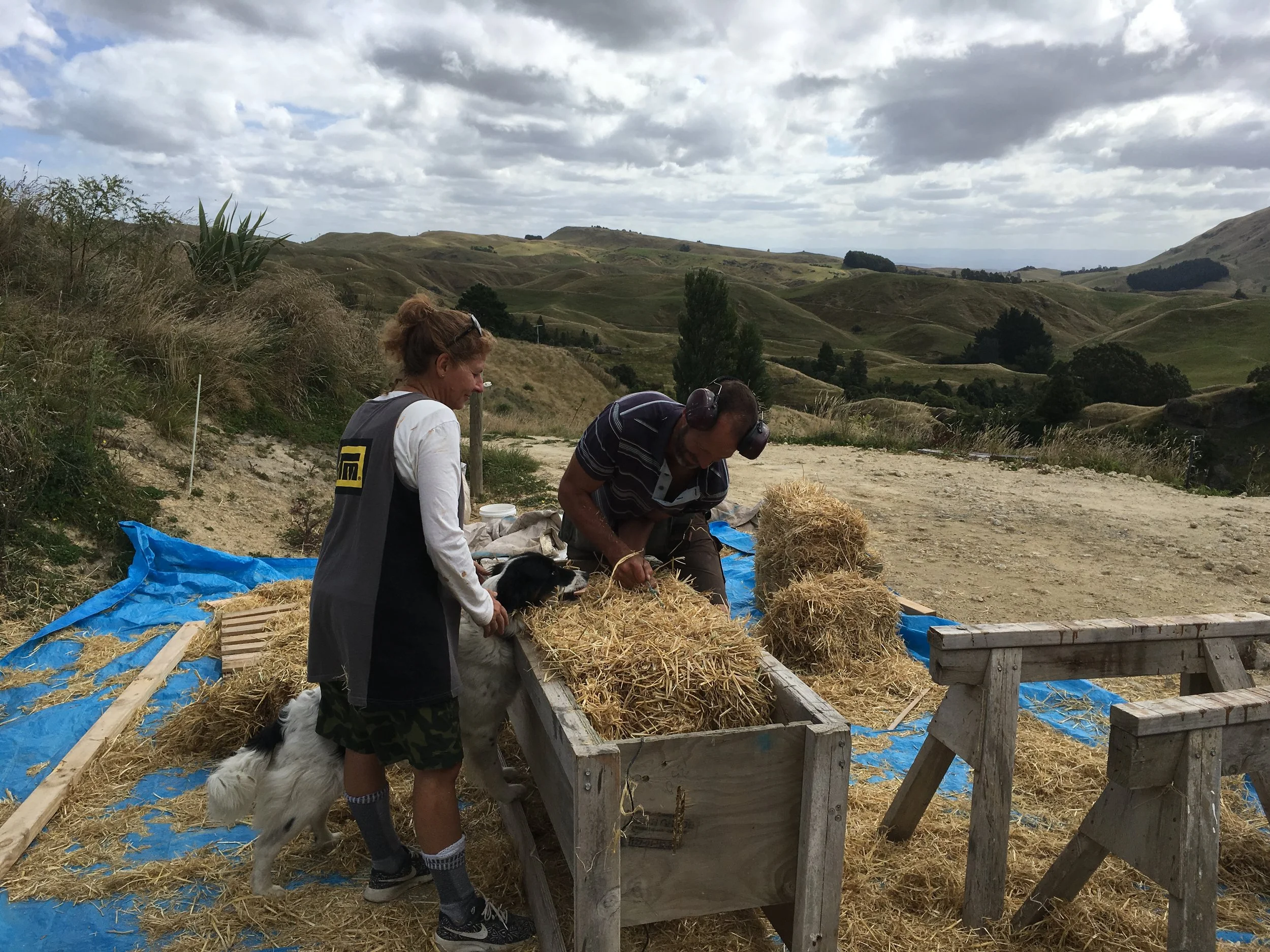 Retying Strawbales