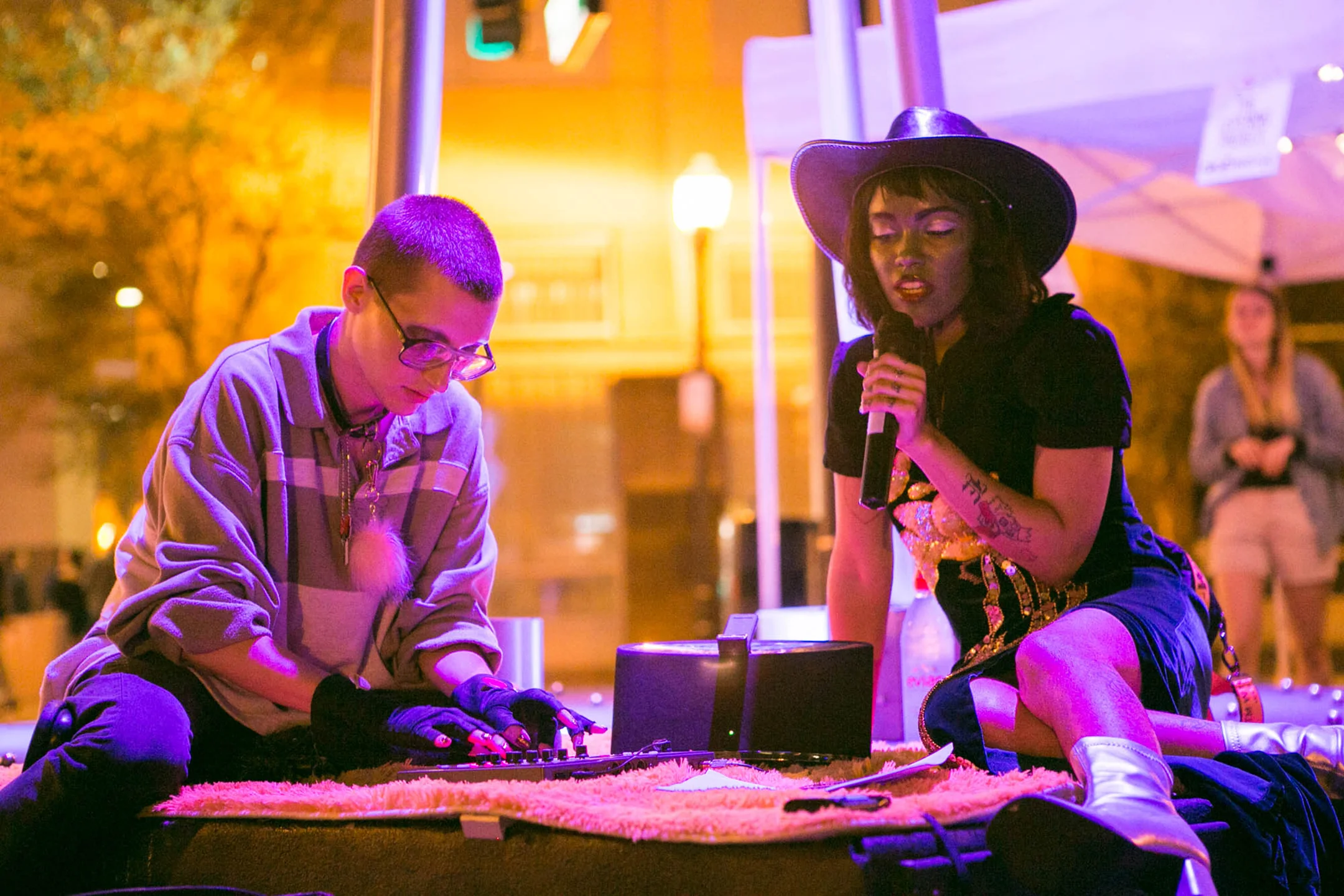 J.A.S.O.N. and DJ DeviantArt Heaux performing at Art in Odd Places 2017: NOISE/Orlando