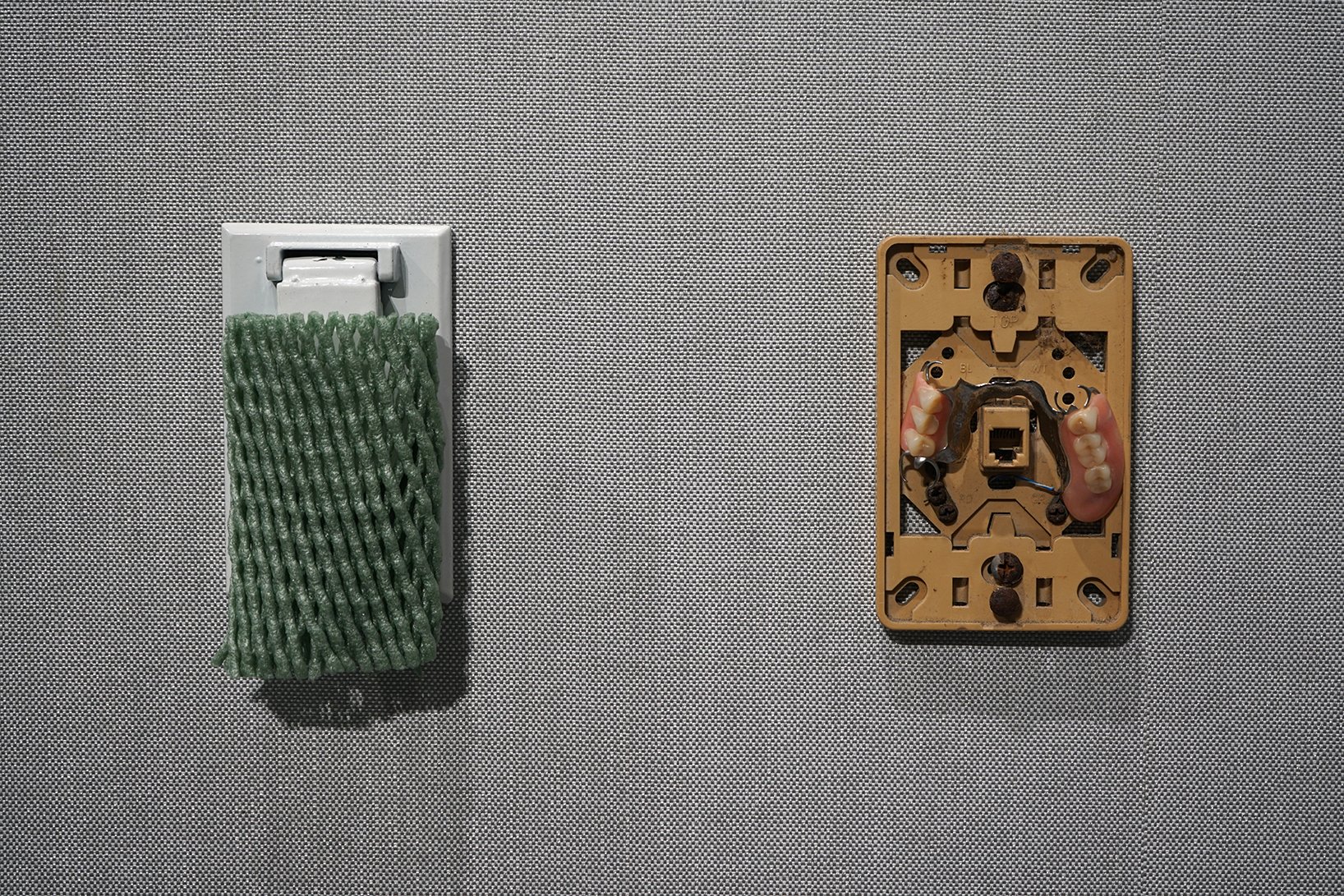 outlet cover, protective net cover, phone wall plate, dentures