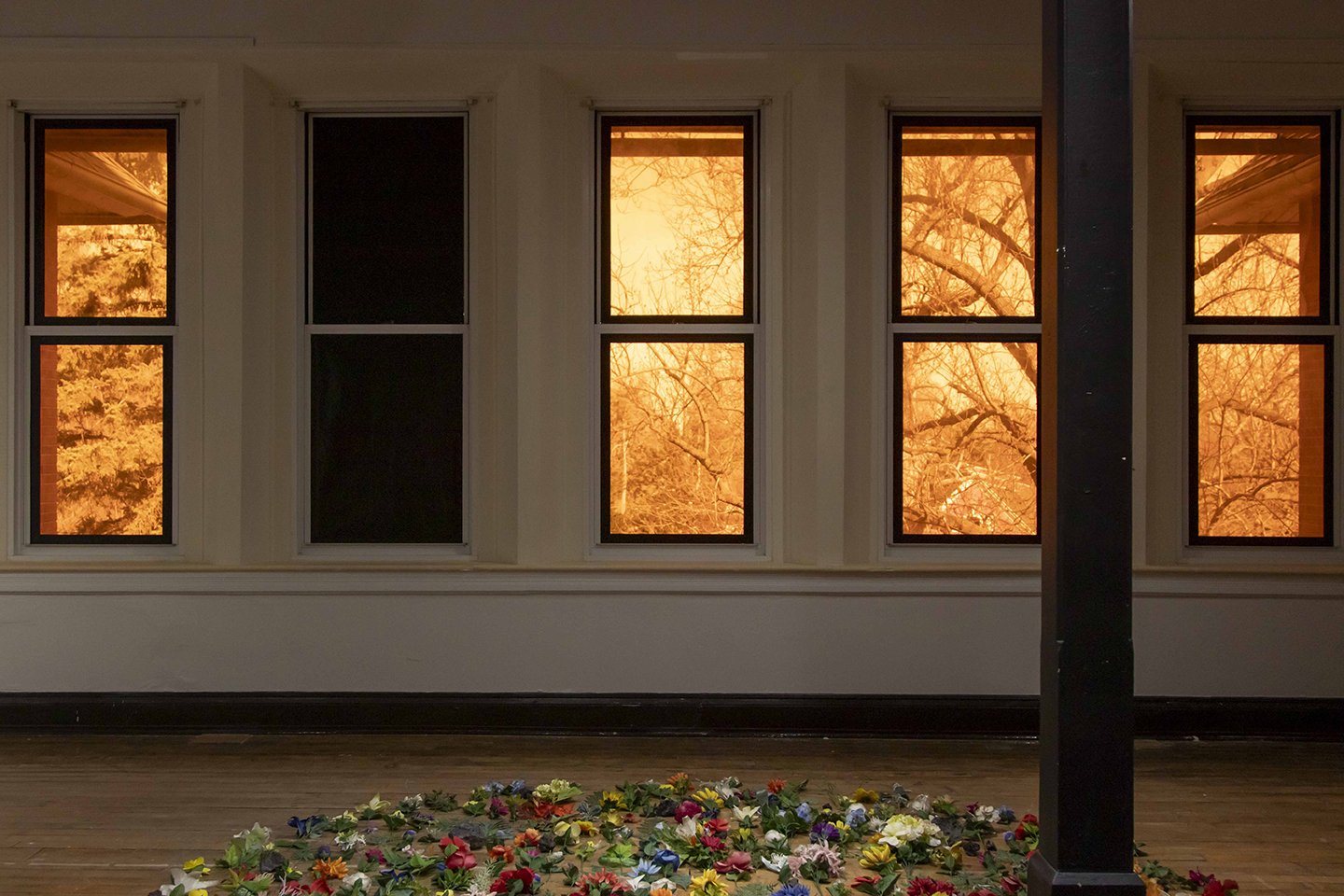  installed at the Burgess Hall Art Gallery,  Eureka College , Eureka, IL (2026) 