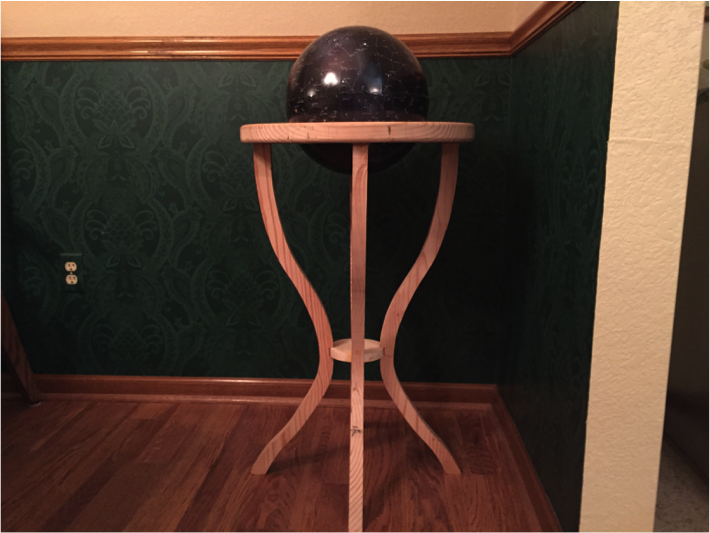 We built the prototype out of pine. It ended up deviating from the design, but important lessons were learned.