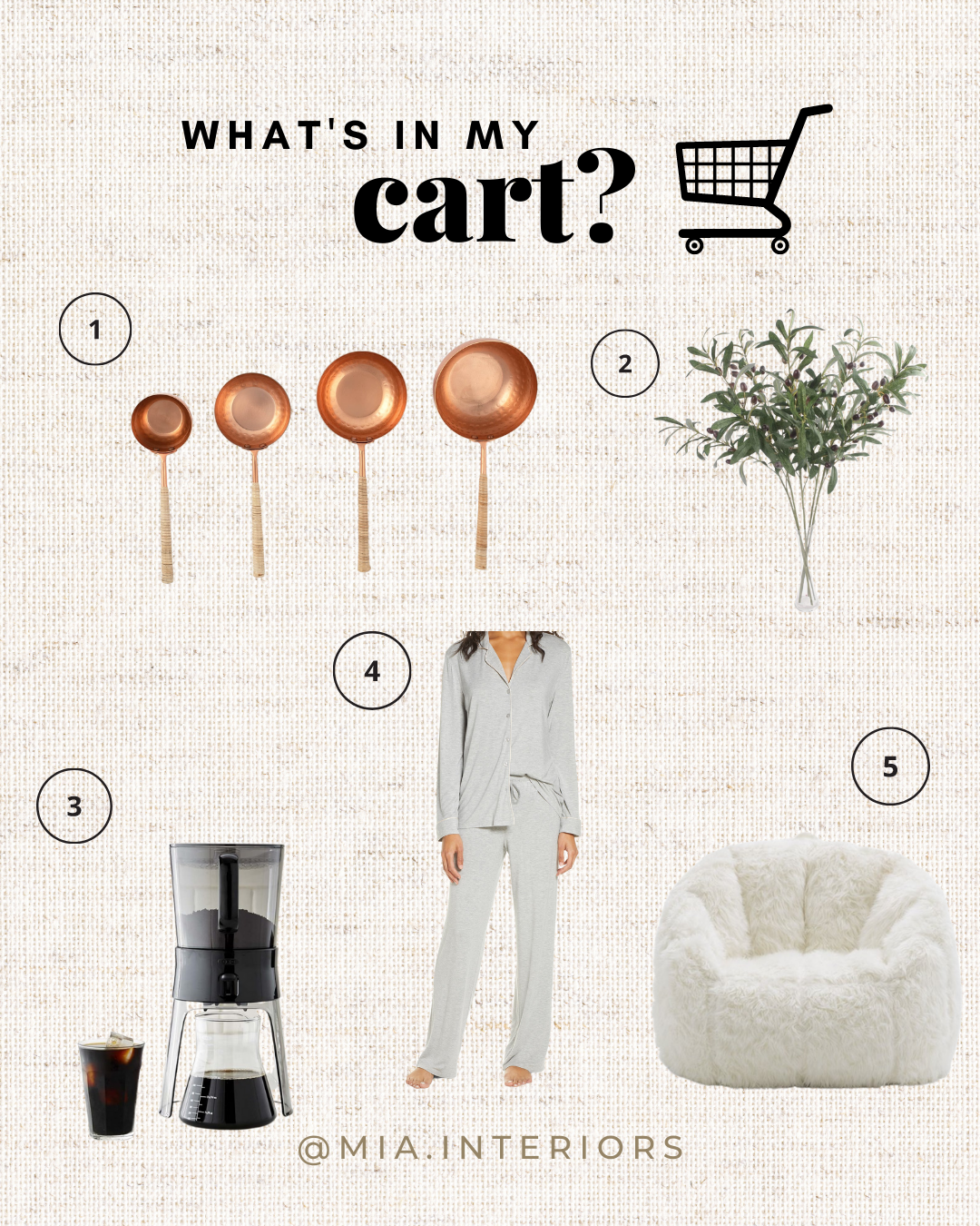 What's in My Cart? — MIA INTERIORS
