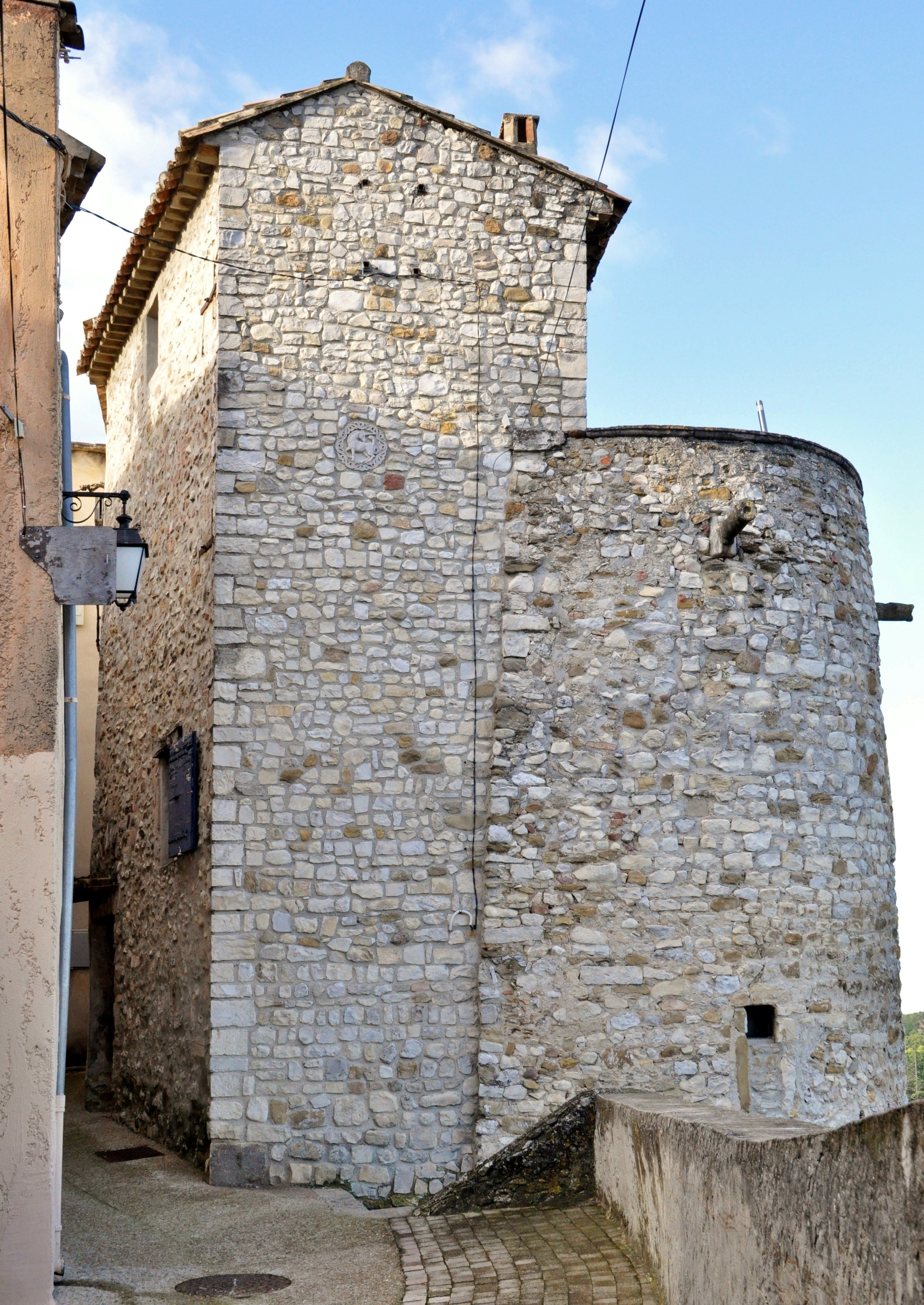 One of the towers that are part of the historical defensive wall.
