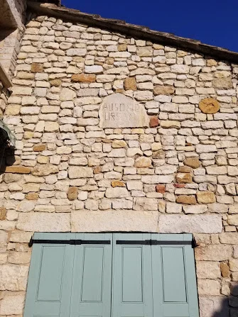 Stone plate on wall of Sablet House